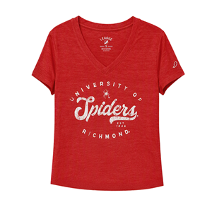 League V-Neck Tee -  redheather